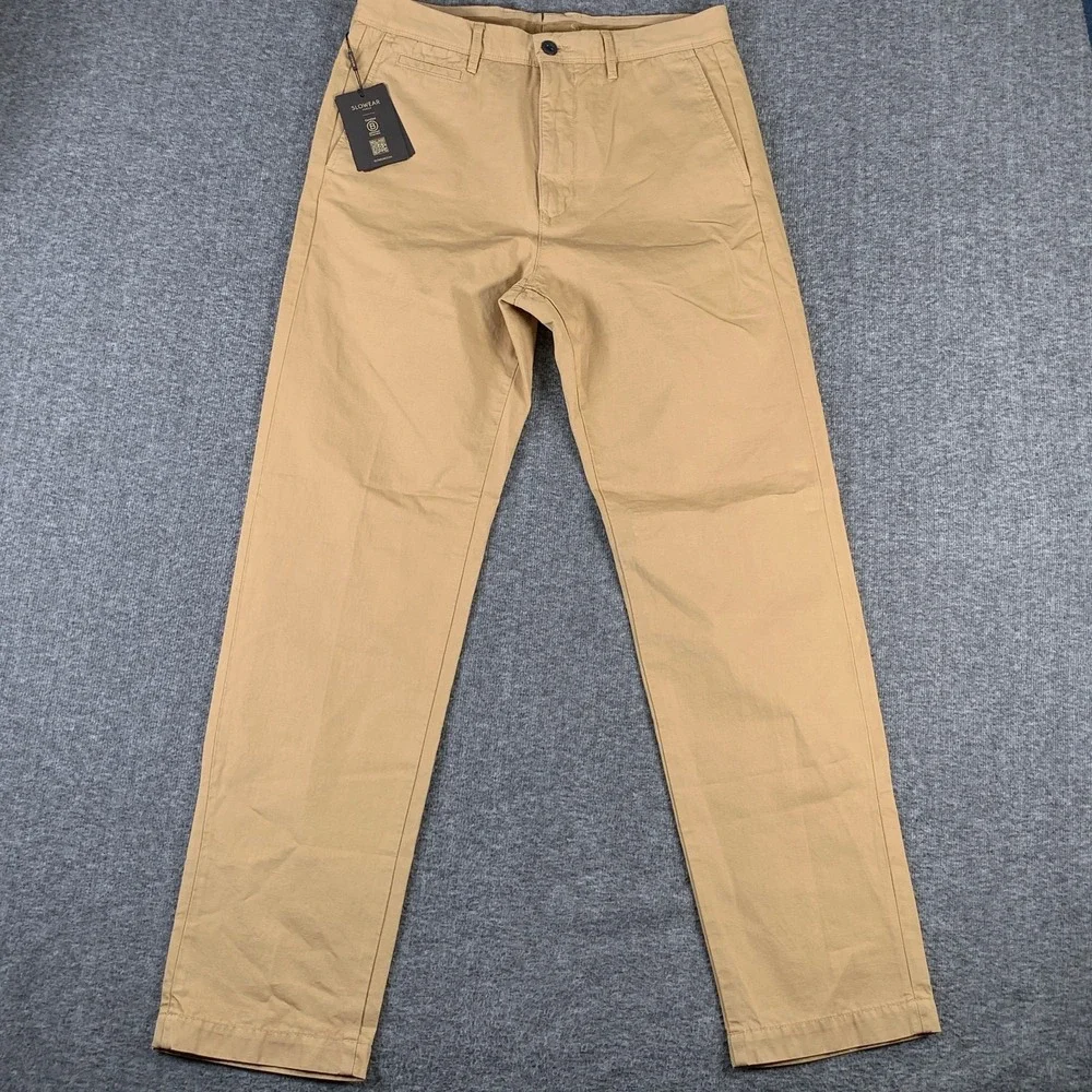 Incotex Slowear Pant Men 32x31 Beige Chino Trousers Military Workwear NEW